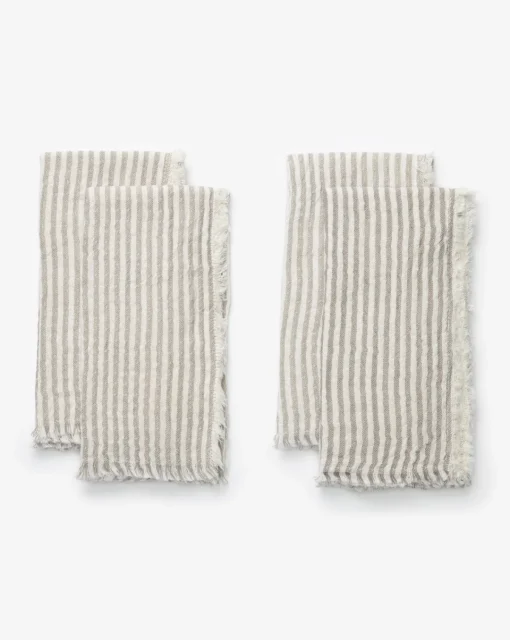 Striped Fringe Napkins|McGee & Co. Sale