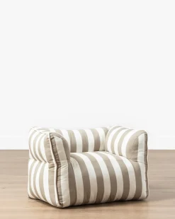 Tan Striped Kids Chair|VIDYA EXPORTS Clearance