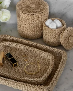 Thalia Woven Canister|Pigeon & Poodle dba Made goods Outlet