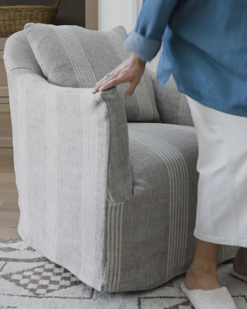 Trudeaux Slipcover Swivel Chair|Rowe Fine Furniture, Inc. New