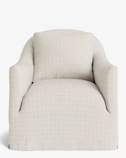 Trudeaux Slipcover Swivel Chair|Rowe Fine Furniture, Inc. New