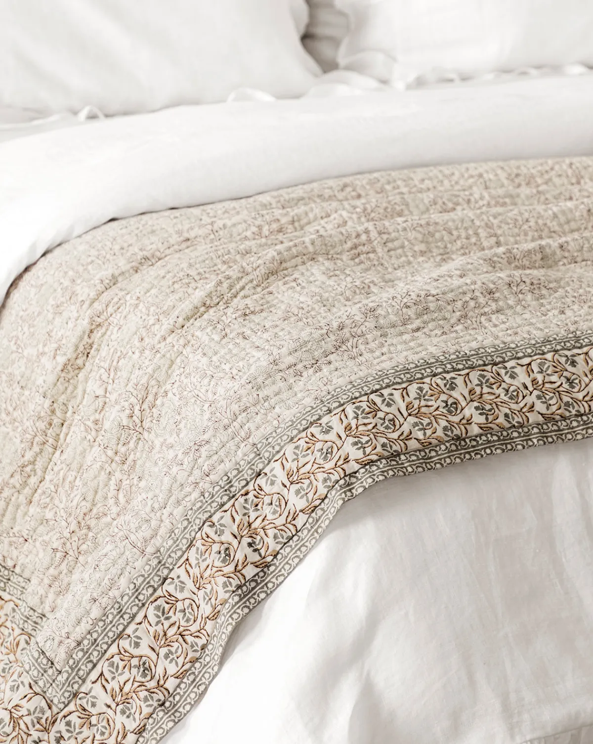 Tulare Block Print Quilt|Renuka Inc. Outlet