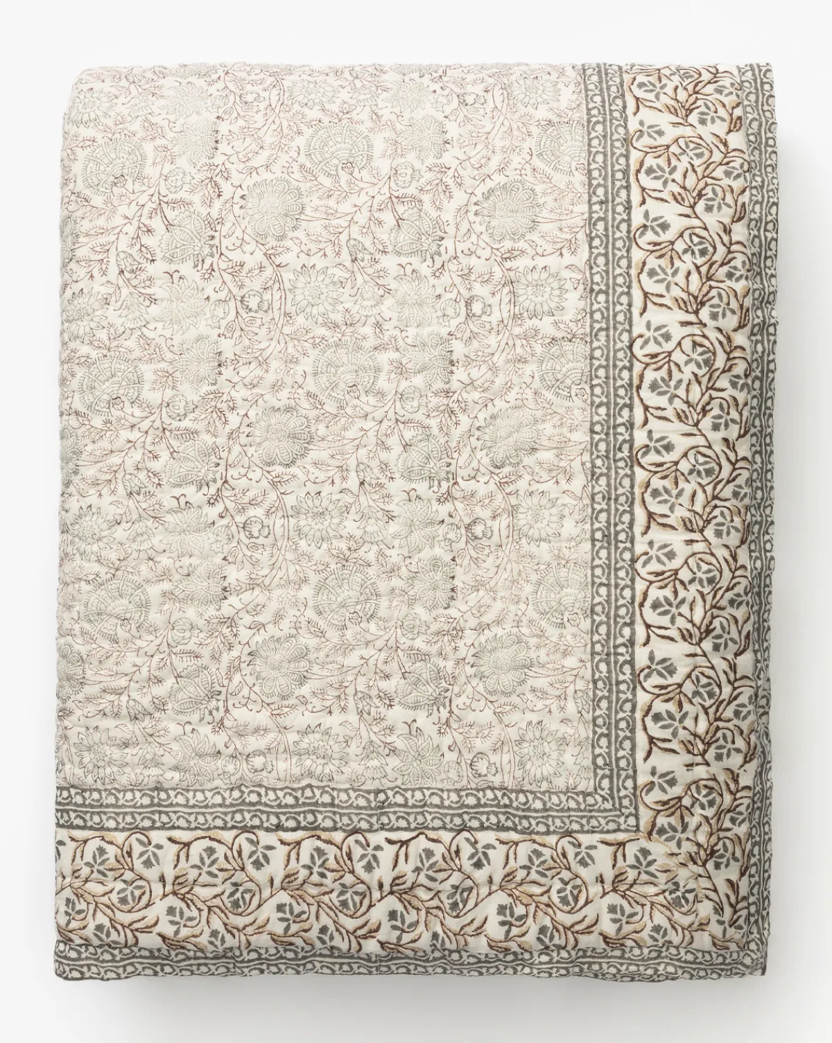 Tulare Block Print Quilt|Renuka Inc. Outlet