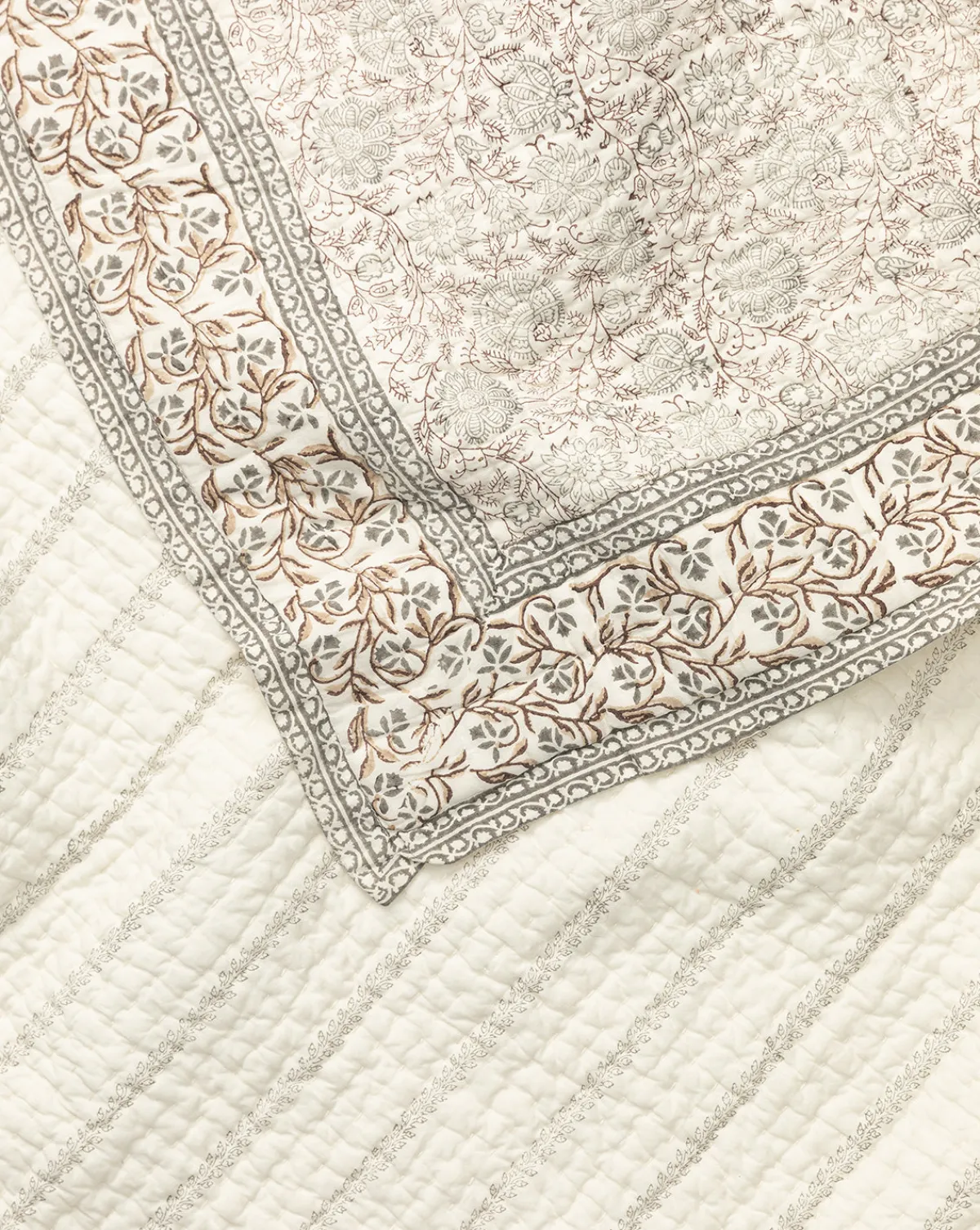 Tulare Block Print Quilt|Renuka Inc. Outlet