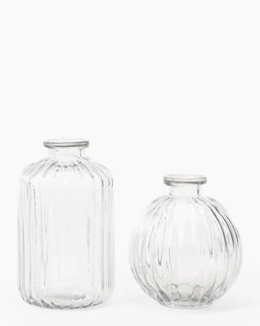 Verlice Glass Round Vase|Transparent Overseas Sale