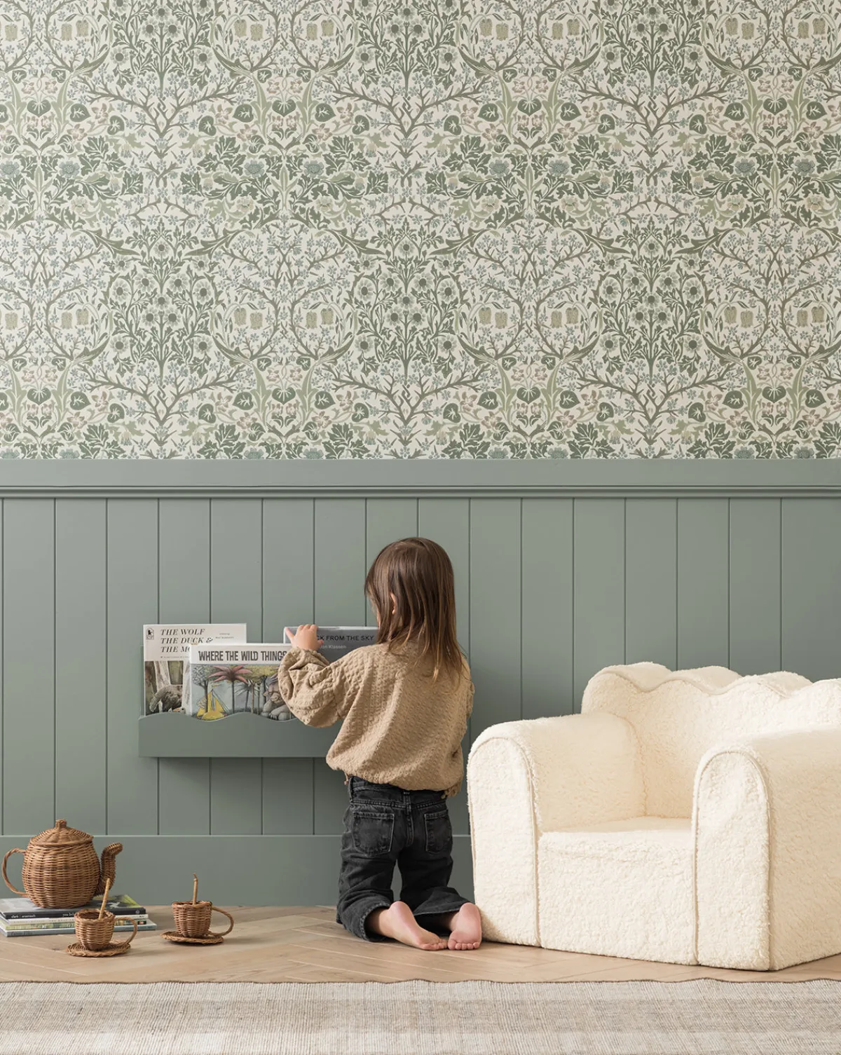 Woven Rattan Play Tea Set (Set of 7)|Creative Co-op Online